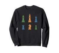 Pièces d'échecs du Roi au pion Sweatshirt