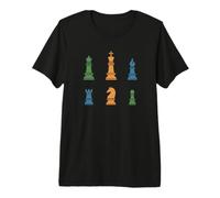 Pièces d'échecs du Roi au pion T-Shirt Haut de Gamme