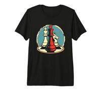 Pièces d'échecs Jeux de Table Graphiques T-Shirt Haut de Gamme