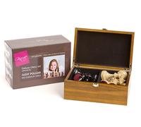 Pièces d'échecs Judit Polgar Deluxe n° 6 - 9,5 cm (3,75 pouces) dans un coffret
