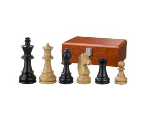 Pièces D'Échecs - Louis XIV - Bois - Staunton - Hauteur Du Roi 95 Mm