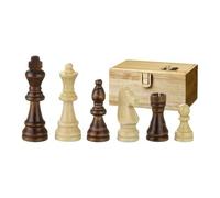 Pièces D'Échecs - Remus - Bois - Staunton - Hauteur Du Roi 76 Mm