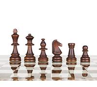 Pièces d'échecs Staunton n° 6 de tournoi - Échiquiers en bois standard - Lestés, feutrés - Taille standard…
