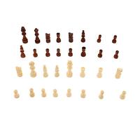 Pièces d'échecs Uniquement, sûres et durables, en Bois, 32 pièces, Deux Couleurs, Jeu d'échecs, pions, fête à Domicile