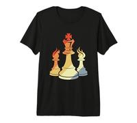 Pièces d'échecs Vintage Esquisse Mind Sports T-Shirt Haut de Gamme