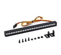 Pièces D'éClairage Rc Pour Axial Pour Scx10 90046 D90 Pour Traxxas Pour Trx-4 1/10 16 22 Métal Coloré Barre Lumineuse Toit RC Voiture Chenilles Pièces Mise Niveau(153mm)