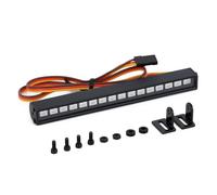 Pièces D'éClairage Rc Pour Axial Pour Scx10 90046 D90 Pour Traxxas Pour Trx-4 1/10 16 22 Toit Métallique Coloré Lampe Lumineuse Barre RC Voiture Chenilles(117MM)