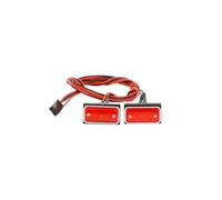 Pièces D'éClairage Rc Pour Axial Pour SCX10 Pour TRX4 Pour Defender D90 Pour Bronco 1/10 2 Pièces Clignotants Indicateurs Feux Signalisation Voiture Sur Chenilles Rc(Red)