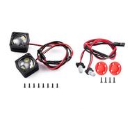 Pièces D'éClairage Rc Pour Phoenix VS4-10 1/10 2 Pièces Angel Eyes Bleu Clair Blanc Projecteur Phare RC Crawler Modèle Voiture Décoration(1Set-2)