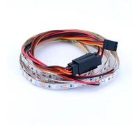 Pièces D'éClairage Rc Pour Traxxas Pour Trx4 Pour Defender Pour Axial Pour Scx10 Pour Rustler Pour Fms Pour Yikong 1/10 Barre Châssis Bande Lumineuse Crawler Radiocommandé(Red)