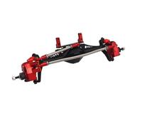 Pièces D'essieu Avant Arrière RC pour Axial pour Capra 1.9 pour Piste Illimitée pour Buggy pour UTB pour Currie F9 1/10 en Alliage D'aluminium Essieu Portail Avant Arrière Chenille RC(Red,Front)