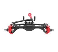 Pièces D'essieu Avant Arrière RC pour Axial pour SCX10 II 90046 pour RGT 86100 1/10 Essieu Portail Avant Arrière Aluminium Usiné CNC Pièces Voiture sur Chenilles RC Intégrées(Red,Front)
