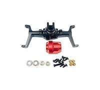 Pièces D'essieu Avant Arrière RC pour Hobbyplus CR18P pour Rock 1/18 Van Essieu Avant Arrière Alliage D'aluminium Pièces Mise Niveau RC Accessoire Modèle Assembler Réparer(Black,Front)