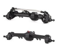 Pièces D'essieu Avant Arrière RC pour Phoenix VRD pour LCG pour Rock VS4-10 1/10 Ensemble D'essieux Portiques F10 Aluminium CNC avec Support Servo BTA Châssis Camion RC Crawler(Black,1set)