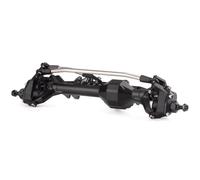 Pièces D'essieu Avant Arrière RC pour Phoenix VRD pour LCG pour Rock VS4-10 1/10 Ensemble D'essieux Portiques F10 Aluminium CNC avec Support Servo BTA Châssis Camion RC Crawler(Black,Front)