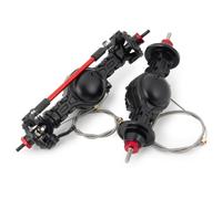 Pièces D'essieu Avant Arrière RC pour Tamiya 1/14 Pièces Détachées Camion Différentiel Avant Arrière Alliage Métallique Essieu Engrenages Acier Tracteur RC Remorque Dragster Accessoires(1set)