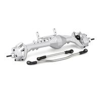PièCes D'Essieu Rc Pour Axial Pour Capra 1.9 Pour UTB Pour LCG 1/10 CNC Aluminium F9 Offset Portal Axle Avec Supports Servo RC Crawler Pour Châssis(Silver,Front)