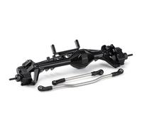 PièCes D'Essieu Rc Pour Axial Pour Capra 1.9 Pour UTB Pour LCG 1/10 CNC Aluminium F9 Offset Portal Axle Avec Supports Servo RC Crawler Pour Châssis(Black,Front)
