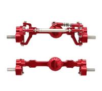 PièCes D'Essieu Rc Pour MN99S Pour MN D90 1/12 Ensemble D'essieux Portiques Avant Arrière En Métal CNC Pour Voiture RC Pièces Et Accessoires De Mise À Niveau(Red)
