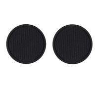 Pièces Dessous de Verre Voiture, pour Ford Fiesta 2006-2026 Universel Anti Dérapant Silicone sous Verres Voiture, Accessoire Intérieur Voiture,D/Black