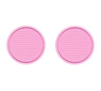 Pièces Dessous de Verre Voiture, pour Ford Mustang 2011-2026 Universel Anti Dérapant Silicone sous Verres Voiture, Accessoire Intérieur Voiture,C/Pink