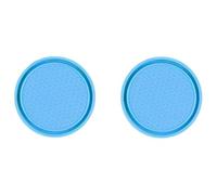 Pièces Dessous de Verre Voiture, pour VW T Cross 2013-2026 Universel Anti Dérapant Silicone sous Verres Voiture, Accessoire Intérieur Voiture,B/Blue