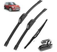 Pièces D'essuie-Glace Ensemble de Balais D'essuie-Glace Avant et Arrière pour Mini Cooper S D Hatch R50 R53 2001-2004 19in+18in+12in, Essuie-Glace Ensemble Remplacer,L-A/Lhd