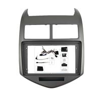Pièces détachées Automobiles Adaptateur De Façade D'autoradio 9 Pouces pour Chevrolet pour Aveo 2 pour Sonic T300 (2011-2015)(Set 1-Grey)