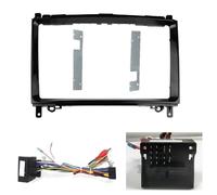 Pièces détachées Automobiles Cadre Autoradio 2 DIN 9 Pouces pour Mercedes pour Benz B200 Classe A W169 Classe B W245 (2005-2011)(Frame Cable Canbus)