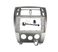 Pièces détachées Automobiles Cadre De Panneau De Façade pour Autoradio Stéréo MP5 GPS 10,1 Pouces pour Hyundai pour Tucson (2006-2013)(Cable-Silver)