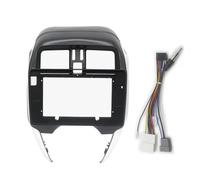 Pièces détachées Automobiles Kit de Cadre de Tableau de Bord pour autoradio pour Nissan pour Micra (K13), pour March (K13), pour Note (E12) (2013-2017)(Fascia and Cable,10.1 inch)