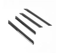 Pièces détachées automobiles Pour BMW Série 5 G60 2024+ Véritable Poignée Intérieure De Porte De Voiture En Fibre De Carbone Derrière Des Bandes Décoratives Autocollants 4 Pièces