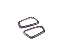 Pièces détachées automobiles Pour BMW Série 8 G14 G15 G16 2019-2023 Véritable Fiber De Carbone Siège Avant De Voiture Appuie-tête Interrupteur Cadre Couverture Autocollant(Forged Carbon 2PCS)