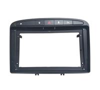 Pièces détachées Automobiles pour Peugeot 308 408 (2008-2013), Double Autoradio 2/1 DIN, sans Cadre DVD, Adaptateur De Fixation Audio(Frame-Black)