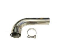 Pièces Détachées Automobiles Tuyau D'échappement Coudé À 90 Degrés En Acier Inoxydable. Le Silencieux Est Connecté Au Coude. Accessoires Pour Voiture. PGQSQVTXF(48mm-51mm)