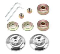 Pieces Detachees Debroussailleuse, 10 Pièces Pièces et Accessoires Tondeuses à Gazon, avec Plaque de Poussée et Couvercle de Protection, Piece Detachee Debroussailleuse, pour Tondeuse à Gazon 0XBIT
