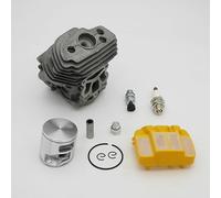 Pièces détachées Ensemble de filtre à Air Piston cylindre 43 MM 46 adapté for HUSQVARNA 545 550 555 560 562 JONSERED CS2252 CS2260 pièce tronçonneuse jardin(HUS545 43MM)