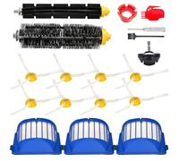 Pièces Détachées et Accessoires Compatible avec iRobot Roomba Série 600 692 694 676 675 695 677 671 655 645 690 680 660 650 614 Aspirateur - 1 Roue Avant, 1 Brosse, 3 Filtres, 8 Brossettes Latérales