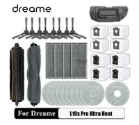 Pièces détachées pour aspirateur robot Dreame L10s Pro Ultra Heat / X30 Ultra : brosse principale, brosse latérale, chiffon de nettoyage, filtre HEPA, sac à poussière, accessoires set 24