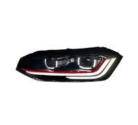 Pièces détachées pour phares VW Polo 2009-2022, mise à niveau, style 2022, feux de jour à LED, double projecteur, accessoires de voiture modifiés(19-23 Red,RHD)