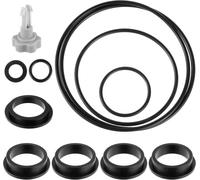 Pièces détachées pour Pompe de Filtre à Sable Intex Joints,pièces de Rechange 25013,Comprenant 1pcs Soupape de Décharge d'air 11pcs Joints Toriques pour Différentes Pièces (Noir,12 pièces)