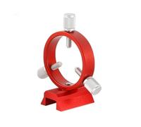 Pièces détachées pour télescope astronomique Ensemble de bagues Guidage astronomiques à Trois Points 50 mm, 1 Plaque, Anneau, 4 vis, Couleur Rouge et Noire