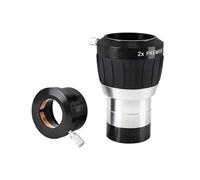 Pièces détachées pour télescope astronomique Lentille Barlow 2 Pouces 2X Premium 4 éléments Extension de focale (2" ;/1,25" ;) for oculaire d'astronomie de télescope