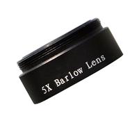 Pièces détachées pour télescope astronomique Lentille Barlow 5X for Tout Filetage M28X0.6 1.25 Pouces télescope oculaire Astronomie Diagonal Extender Tube ou Adaptateur de caméra