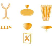 Pièces détachées pour ventilateur Ursa Blanc Pale Argent/Noyer aireRyder