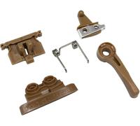 Pièces Détachées Professionnelles Pour Tondeuse,Levier De Réglage,Plaque De Verrouillage,Bouton Marche,Ressort De Tension,Galet D'Arbre À Cames,Compatible Avec Wahl Magic Clip Modèles (Brun)