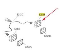 Pièces détachées Thule - Right Lamp Minipoint 7 Pin 52119 - Euroride - Europower - Euroway G2 - Noir