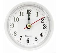 Pièces d'horloge à quartz fiables de 65 mm avec affichage clair et accents colorés pour une utilisation DIY (blanc)
