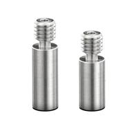 Pièces d'imprimante 3D en alliage de titane, buse V6 à filetage M6, brise-chaleur lisse for extrusion, bloc chauffant 1,75 mm(TA-C Smooth Long)