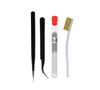 Pièces d'imprimante 3D, nettoyeur de buse pliable, Kit d'outils brosse à aiguille nettoyage Hotend for Ender 3 10 pièces/lot(KIT A)